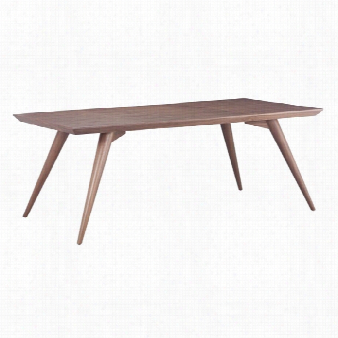 Zuo Stockholm Dining Table In Walnut