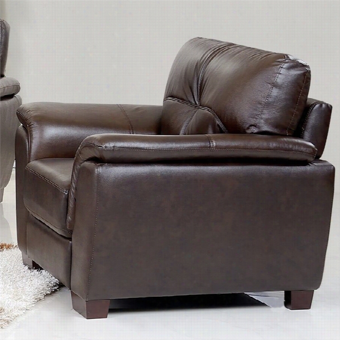 Abbyson Living Timston Leather Arm Chair In Brown