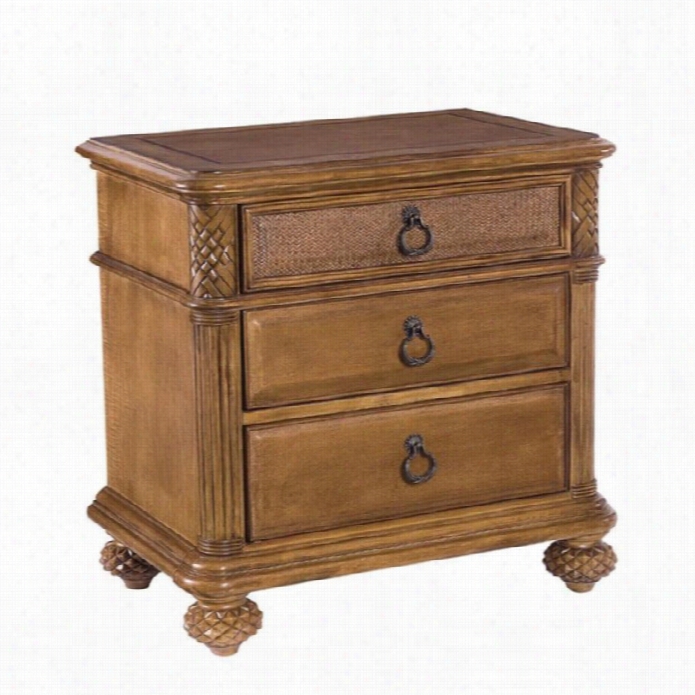 Ameriacn Drww Grand Isle 3 Drawer Nightstand In Amber Finish