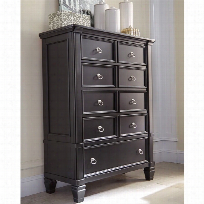 Ashley Greensburg 5 Drawer Forest Chest In Want