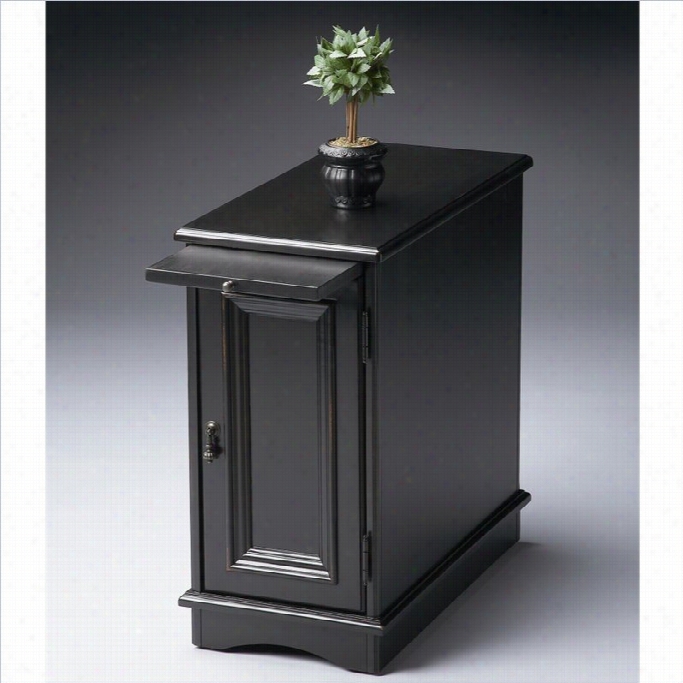 Butler Sepcialty Chairside Chest In Black Licorice Finish