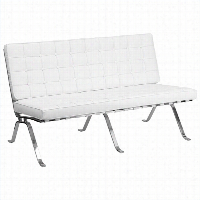 Flash Fufniture Hercules Flash Series Love Seat In White