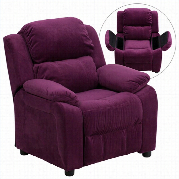 Flash Furnitur E Paded Kids Recliner In Purple