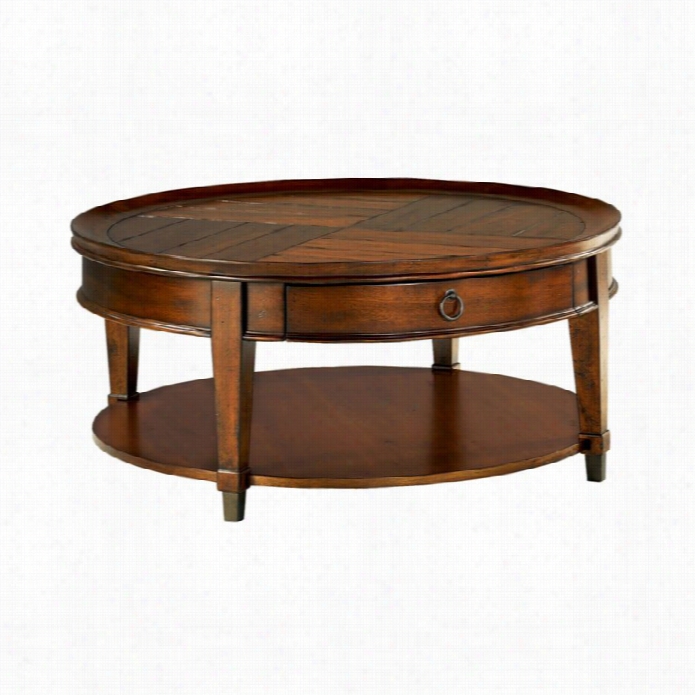 Hammary Sunset Valley Cocktail Table In Rich Mahogany