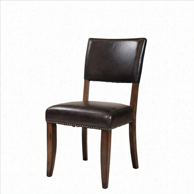 Hilldale Cameron Parson Dining Chair In Chestnut Brown (set Or 2)