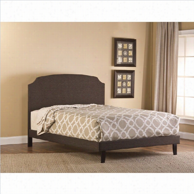 Hillsdale Lawler Bed Set With Rails In Dark Brown-twin