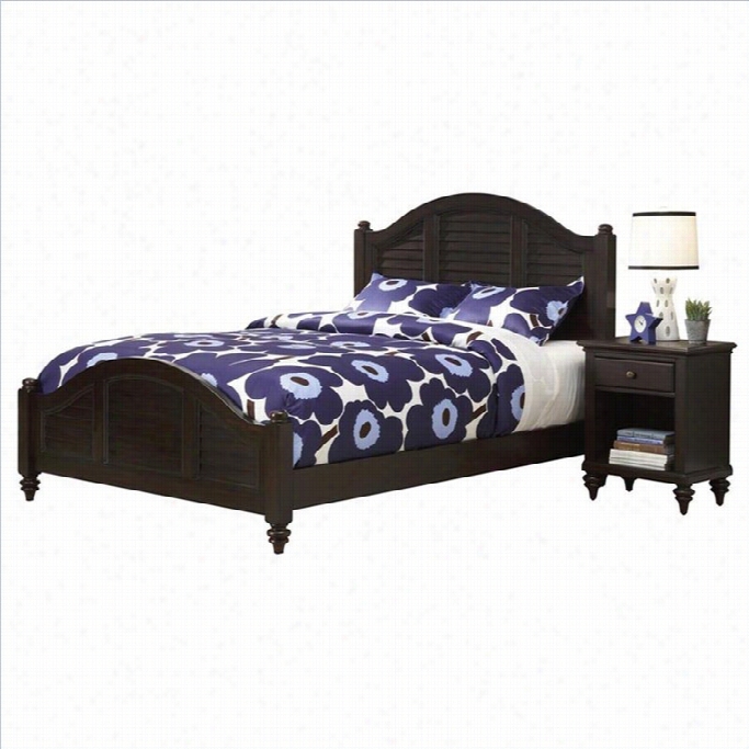 Home Styles Bermuda King Bed With N Ight Stand In Esprewso