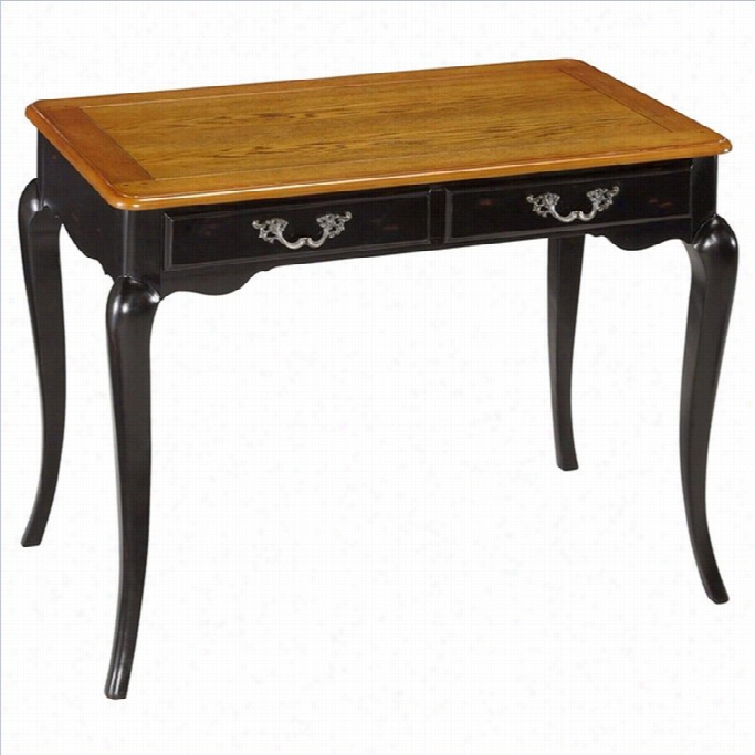 Home Styles French Countrysside Student Desk In Oak And Rubbed Black