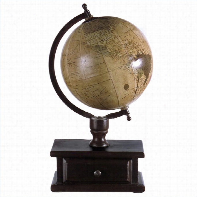 Imax Corporwtion Globe With Storage