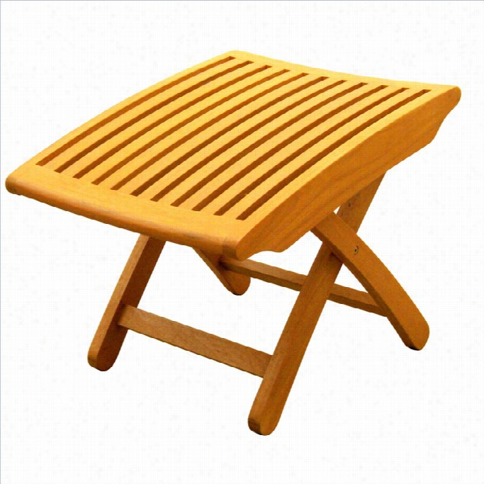 International Caravan Outdoor Wood Folding Folt Rest