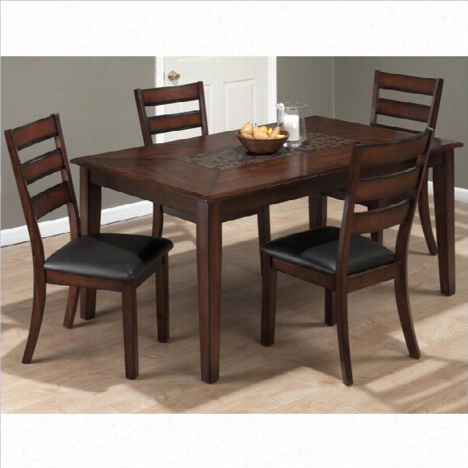 Jfran 697 Succession5 Gun Diningset In Baroque Brown