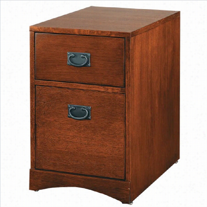 Kathy Ireland H Ome By Martin Mission Pasadena  2 Drawer Mobile Vertical Wood File Cabinet In Mission Finish
