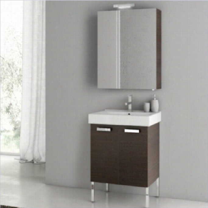 Nameek's Acf Cubical 22 Standing Bathroom Vanity Set In Wenge