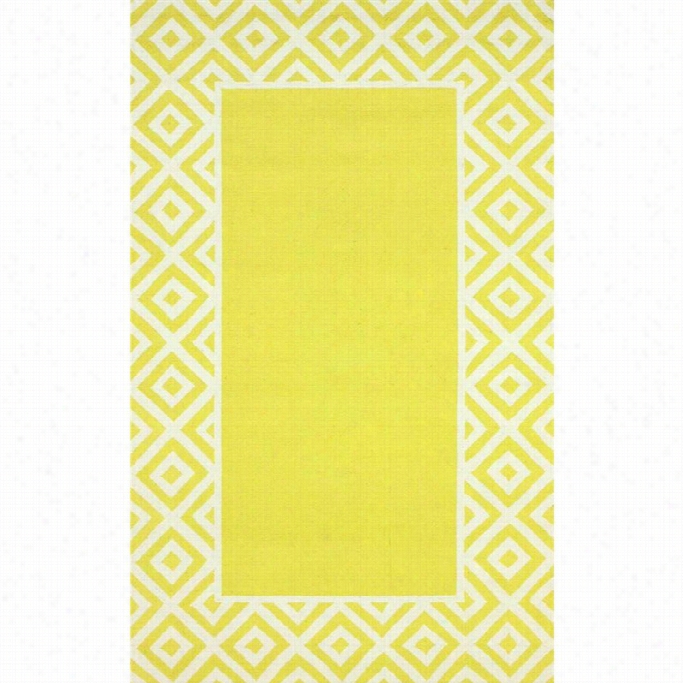 Nuloom  5' X 8' Hand  Hookde Alice Rug In Lemon