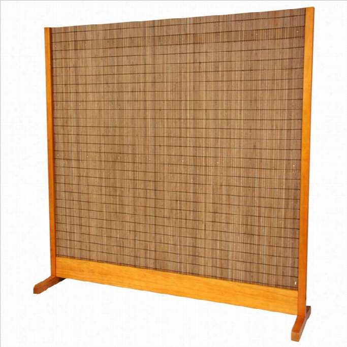 Oriental Furniture 6 ' 14 Tall Take Room Divier In Honey