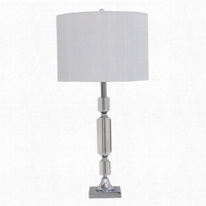 Renwil Murano Table Lamps In Satin N Ickel (set Fo 2)