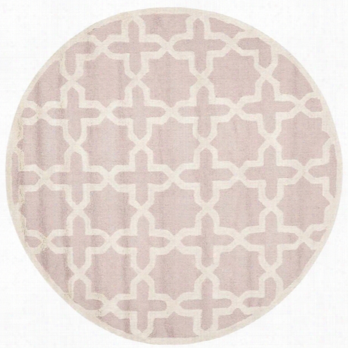 Safavieh Cambridge Light Pink Transitional Rug - Round 4'