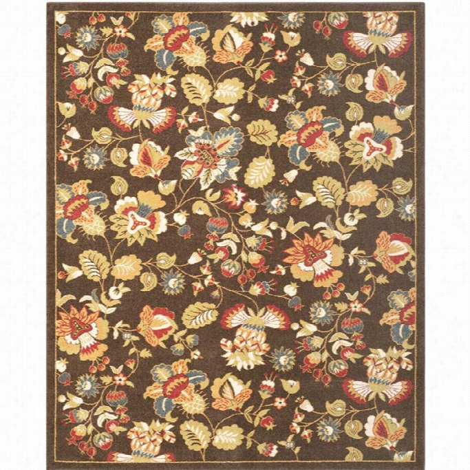 Safavieh Nwebury Brown Floral Rug - 8' X 10'