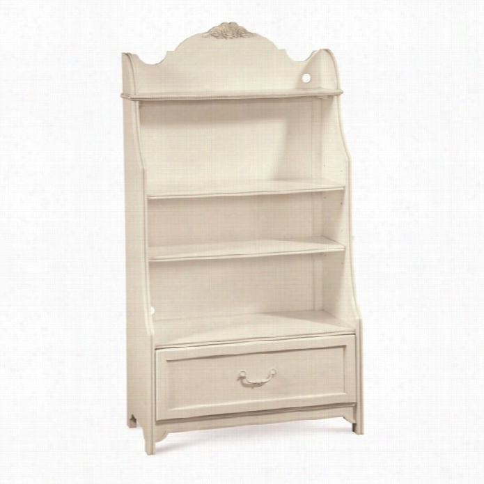 Smartstuff Gabriella4 Shelf  Wood Bookcase In Lace