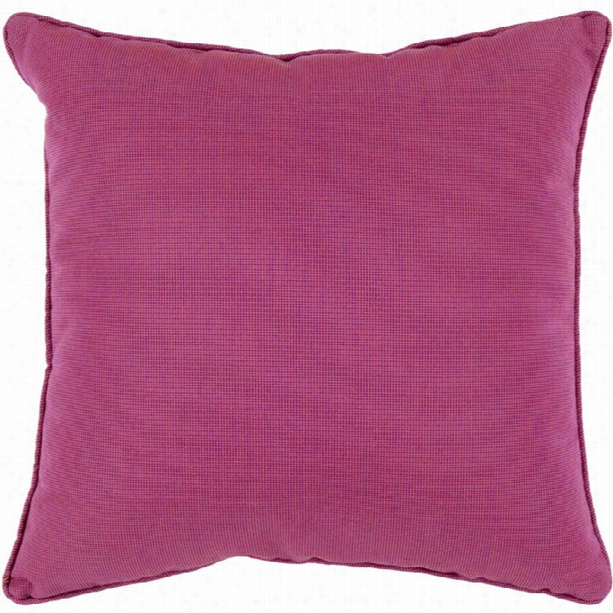 Surya Pipe R Poly Fill 20 Square Pillow In Pink