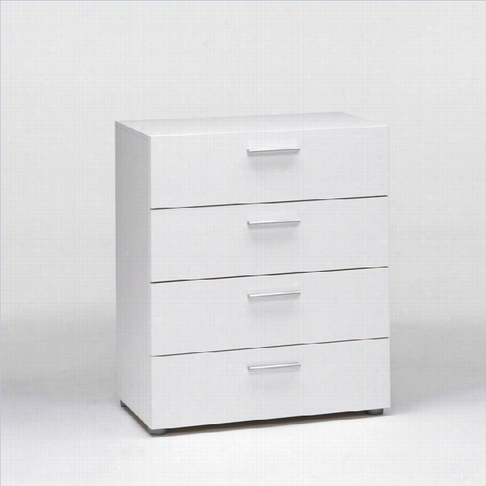 Tviljm Austin 4 Drawer Chest In White