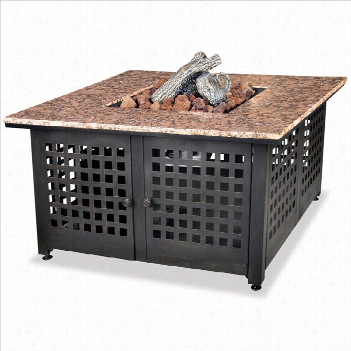 Uniflame Lp Gas Outdoor Firebowl With Granite Mantel