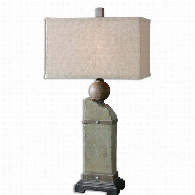 Uttermostv Erdedllino Moss Gray Table Lamp