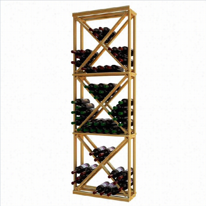Wine Cellar Innovations Tradtiionsl Series 72 Diamond Cube Redwooodd Wine Rack
