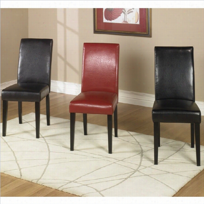 Armen Living Casual Dining Chair (sset Of 2)-brownn