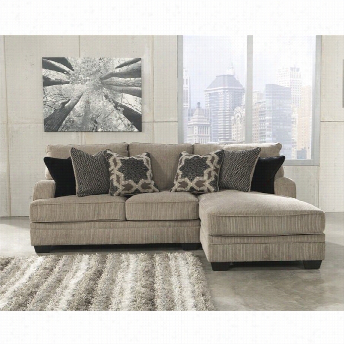 Ashley Furniture Katisha Ri Ght Facing 2 Piece Sectional In Platinum