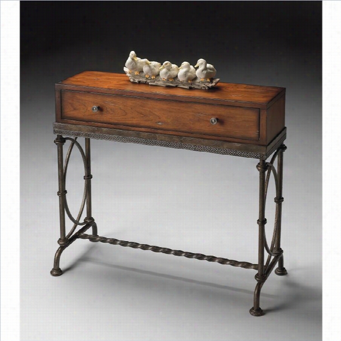 Butler Specilat Yconsole Table In Old World Cherry