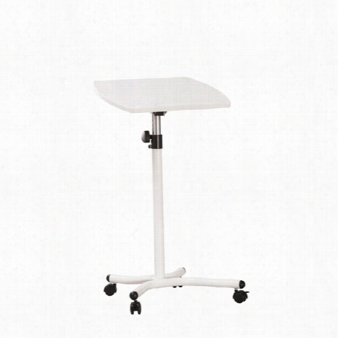 Coaster Lptop Stand Desk In White