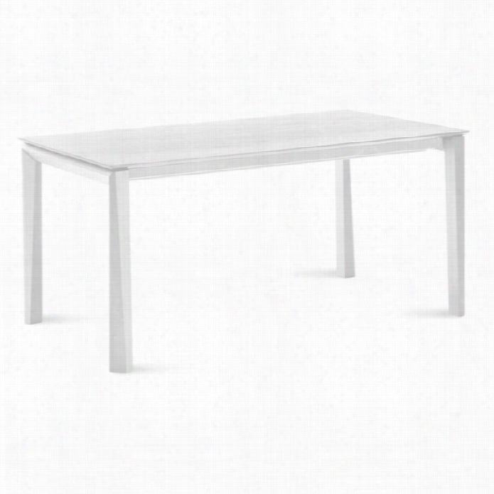 Dmoitalia Universe-160 Rectangular Dining Table In White