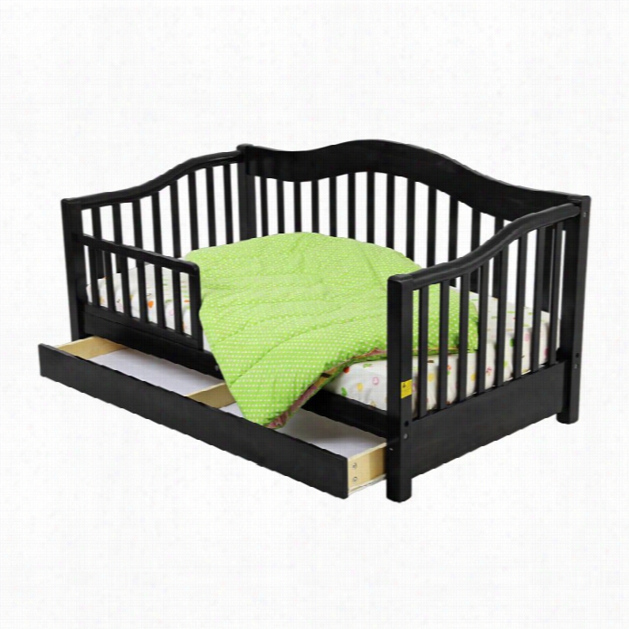 Dream On Me Toddler Bed And Daybed With Storage Drawers In Baock