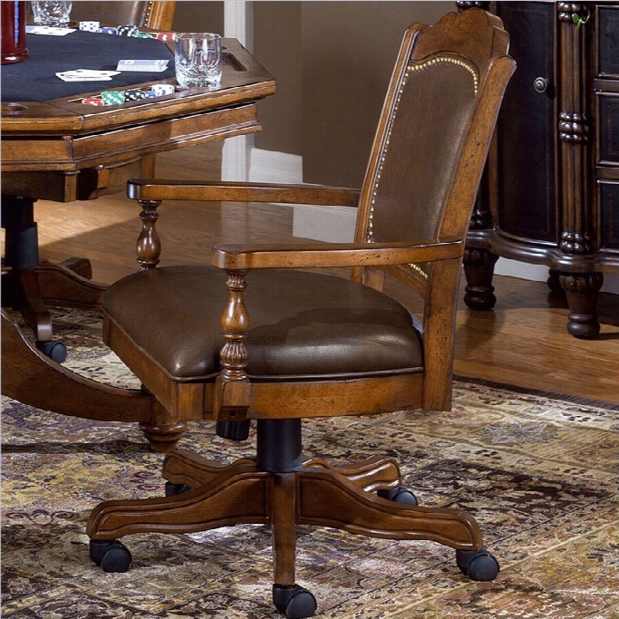 Hillsdale Nassau Arm Chair With Leather Back