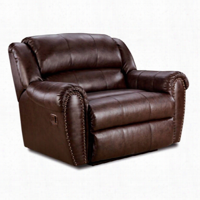 Alley Furniture Summerlin Power Snuggler Recliner In Tri-tone Brown