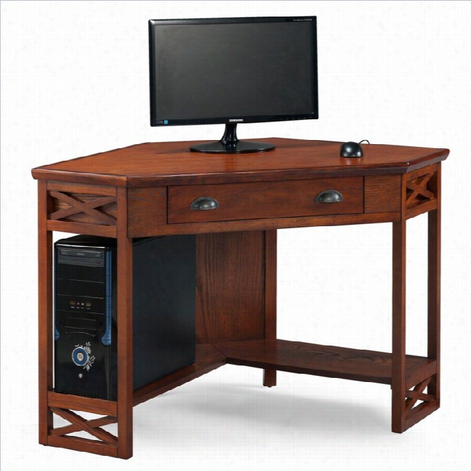 Leick Furniture Part Ocmputer Desk In O Ak