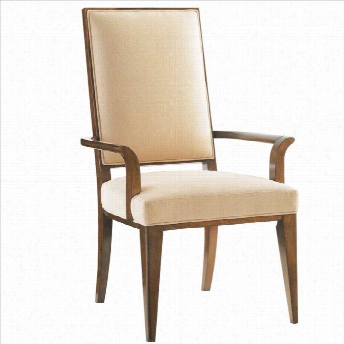 Lexington Mirage Leigh Arm Dining Chair In Cashmere Finish - Ships Assembld