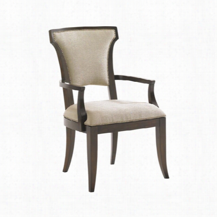 Lexington Tower Place Senecs Upholstered  Arm Chair In Rose Gold