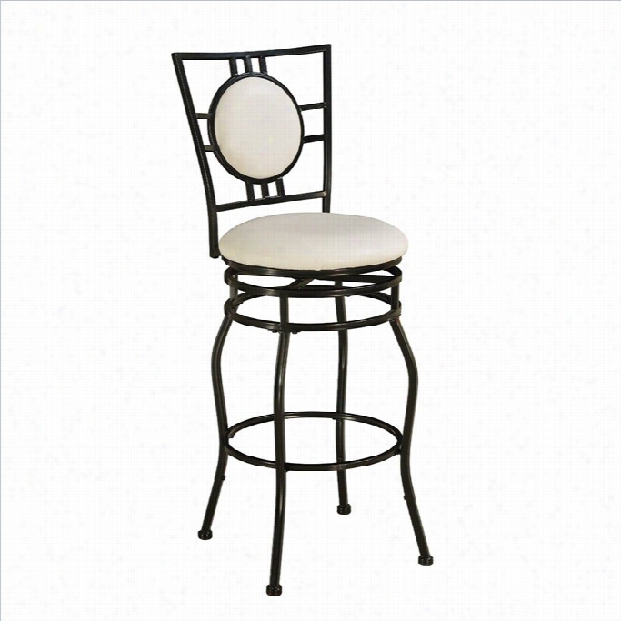 Linon Townsend 24-30a Djustable Stool In Blak