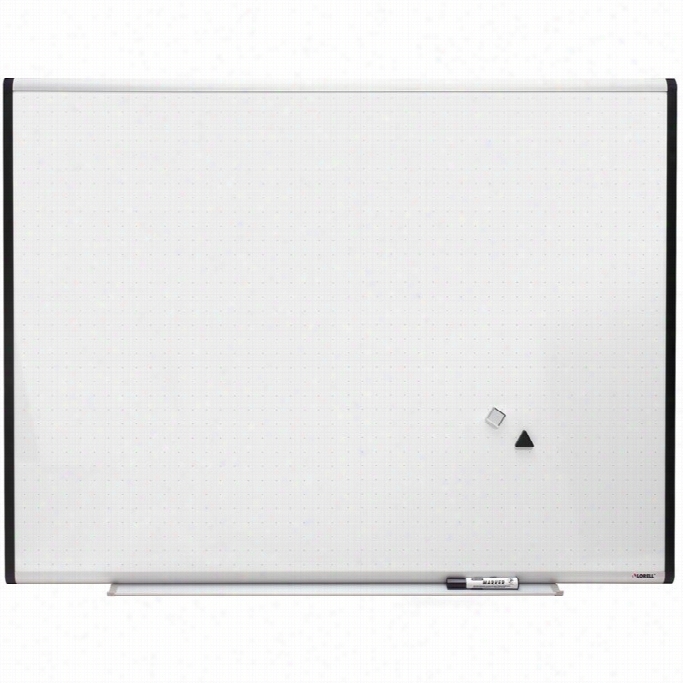 Lorell Signature 69652 Magnetic Dry Erase Board With Grid L1nes