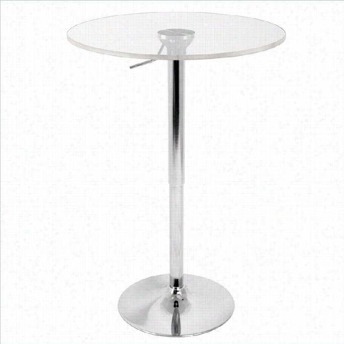 Lumisource Adjustable Abr Table With Clear Top