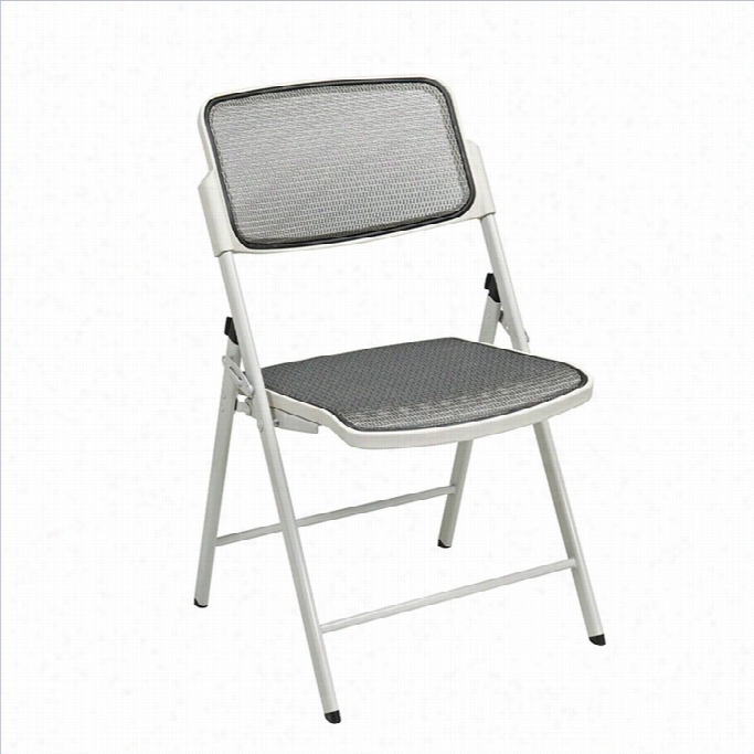 Office Star Deluxe Progrid Fol Ding Chair In Beeige (set  Of 2)
