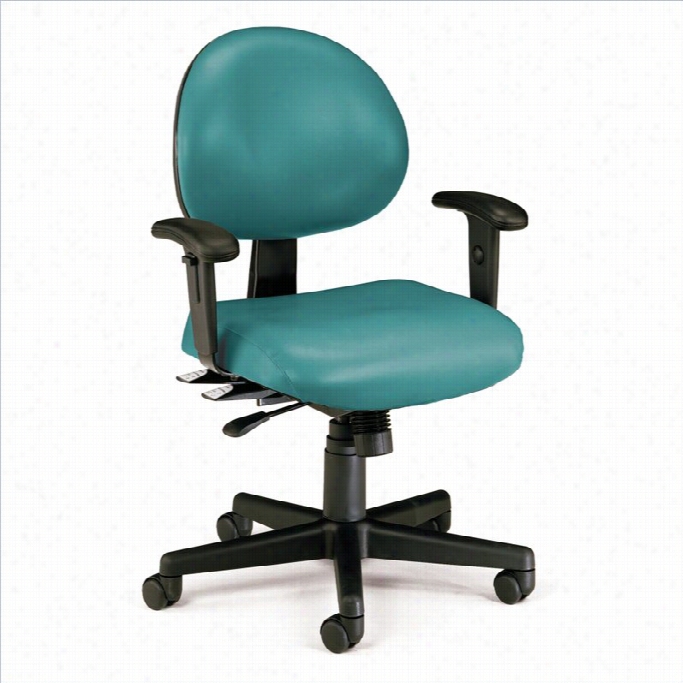 Ofm 24 Hour Task Office Chair Witg Arms In Teall