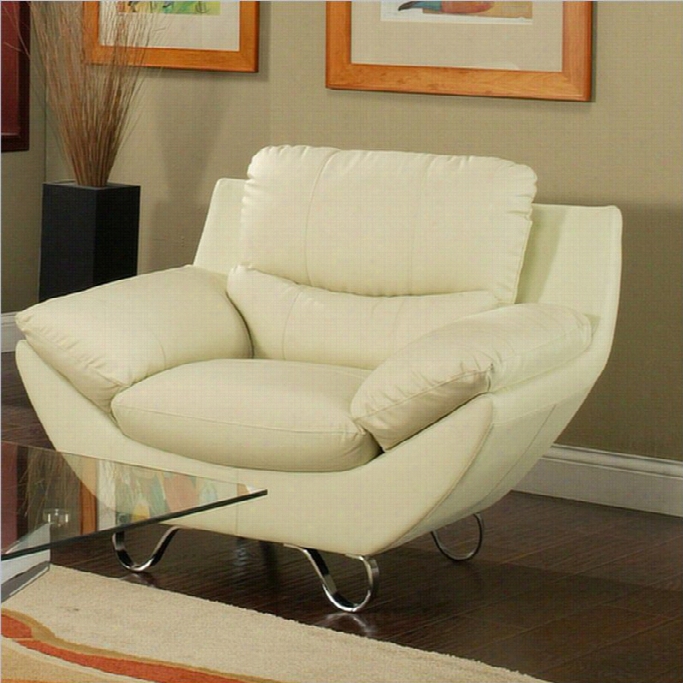 Pastel Furnture Mableton Upholstered Club Chair In Ivory