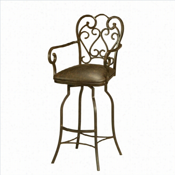 Pst El Furniture Magnolia 30 Bar Stool With Escutcheon In Autun Decay