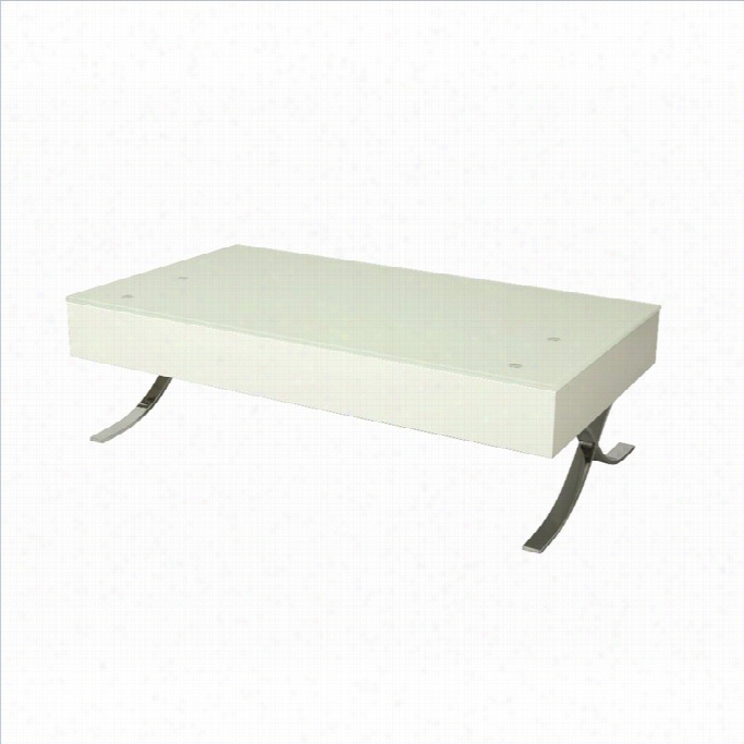 Pastel Furniture Raagusa Coffee Table In White