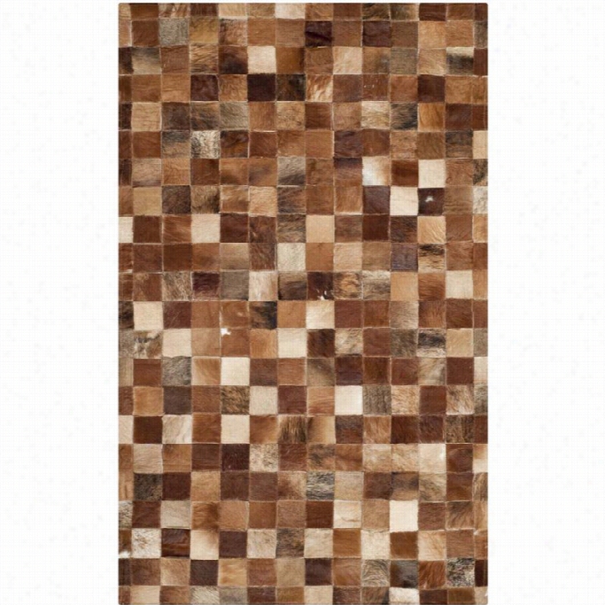 Safavieh Tsudio Leather Brown Shag Rug - 3' X 5'