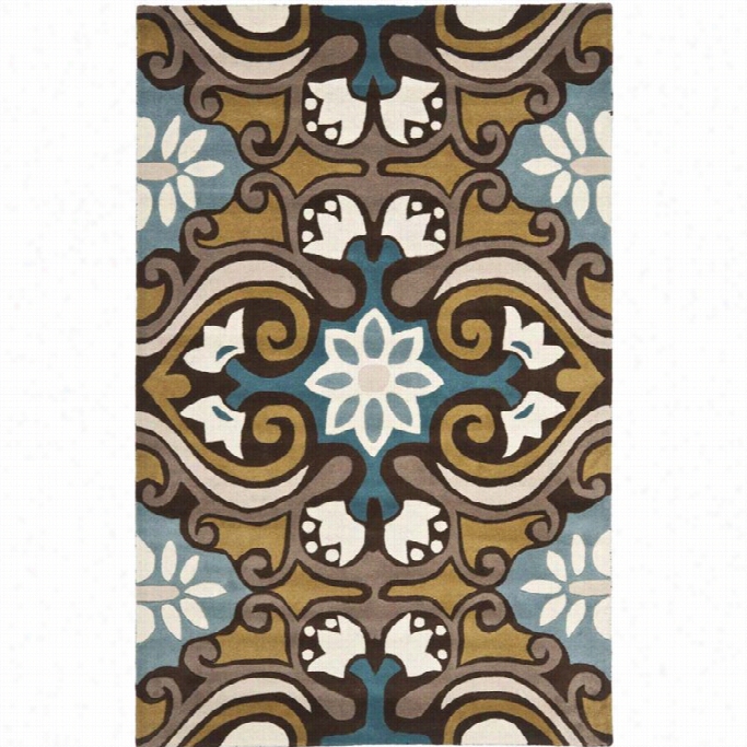 Safavieh Wnydham Blue Contemporary Rug -  6' X 9'