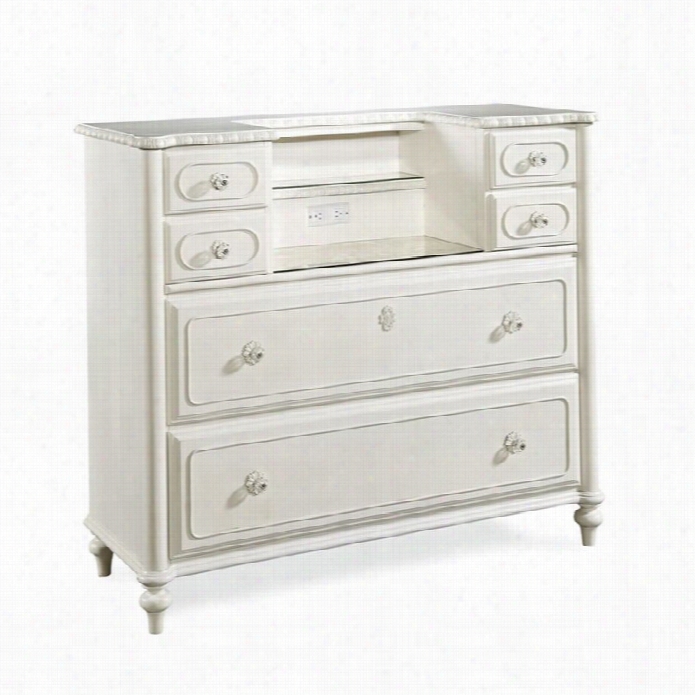 Smartstuff Bellamy 6 Drawer Dressing Chest In Daisy White